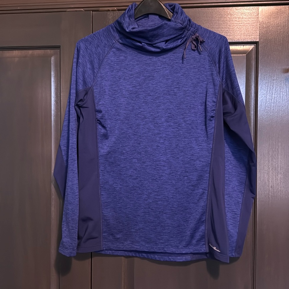 Eddie Bauer EUC Womens‎ Blue Purple performance motion Pullover Size Large